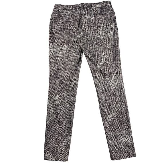 Peserico Luxury Italian Snakeskin Print Cigarette Trouser Pants Size 42 (US 6) - Picture 7 of 15
